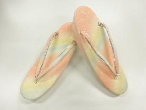 草花模様織出し草履（23.5センチ）